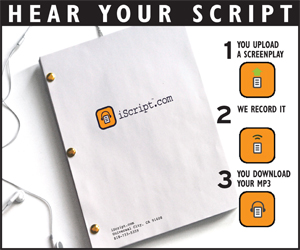 If you are reading this that means I couldn't get the cool graphic of iScript.com to show up in the email.  iScript.com is sponsoring the SimplyScripts.com One Week Challenge this month.  Click on what should have been a cool image and check them out.      Man, this is really embarrassing.